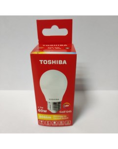 Лампа светодиодная G45 7Вт Е27 3000К LED Golf Toshiba