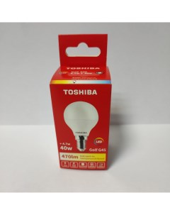 Лампа светодиодная G45 4 7Вт Е14 4000К LED Golf Toshiba