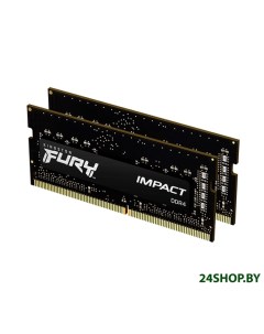 Оперативная память FURY Impact 2x32GB DDR4 SODIMM PC4 25600 KF432S20IBK2 64 Kingston