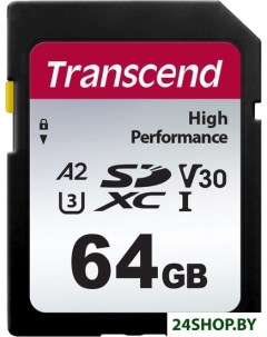 Карта памяти SDXC 330S TS64GSDC330S 64GB Transcend