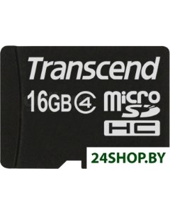 Карта памяти microSDHC Class 4 16GB TS16GUSDC4 Transcend