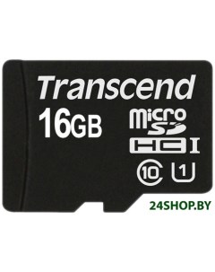 Карта памяти microSDHC Class 10 UHS I 16GB TS16GUSDCU1 Transcend