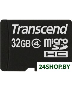 Карта памяти microSDHC 32 GB с адаптером TS32GUSDHC4 Transcend