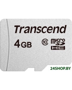 Карта памяти microSDHC 300S 4GB TS4GUSD300S Transcend