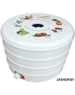 Сушилка для овощей и фруктов Ветерок ЭСОФ 0 5 220 3 поддона белый Спектр-прибор