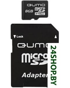 Карта памяти microSDHC Class 10 8GB QM8GMICSDHC10 Qumo