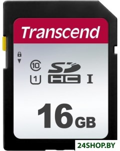 Карта памяти SDHC 300S 16GB Transcend