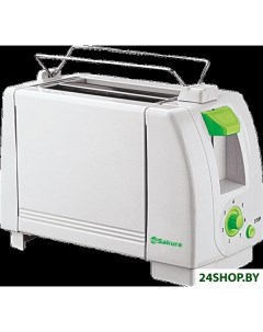 Тостер SA 7600 G бело зеленый Сакура