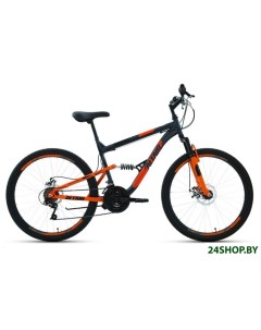 Велосипед Altair MTB FS 26 2 0 D 2022 темно серый оранжевый рама 18 RBK22AL26074 Altair (велосипеды)
