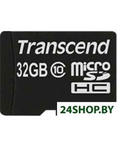 Карта памяти microSDHC Class 10 32 Гб TS32GUSDC10 Transcend