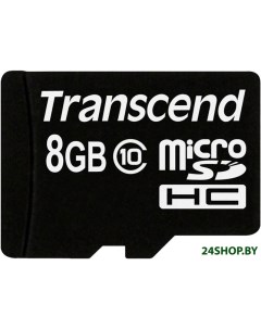Карта памяти microSDHC Class 10 8GB TS8GUSDC10 Transcend