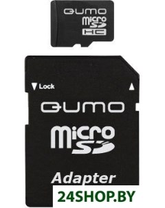 Карта памяти microSDHC 32 GB Class 10 SD adapter Qumo