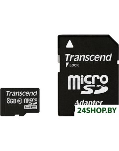 Карта памяти MicroSDHC 8 GB Class 10 TS8GUSDHC10 Transcend