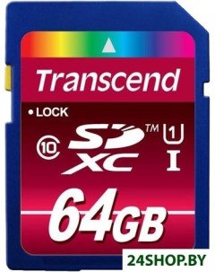 Карта памяти SDXC UHS I Class 10 600x Ultimate 64GB TS64GSDXC10U1 Transcend