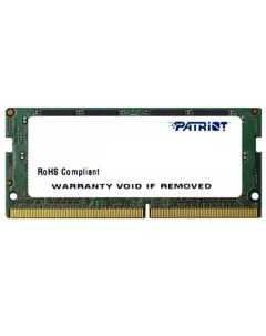 Оперативная память Patriot Signature Line 4GB DDR4 SODIMM PC4 19200 PSD44G240081S Patriot (компьютерная техника)