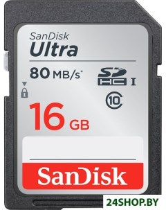 Карта памяти SDHC Class 10 16GB SDSDUNC 016G GN6IN Sandisk