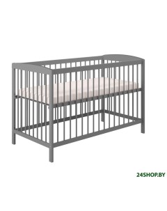 Детская кроватка Simple 101 серый Polini kids