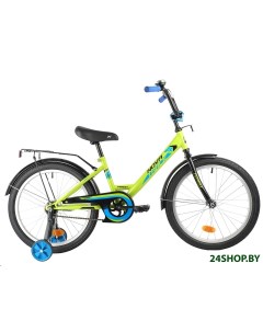 Детский велосипед Forest 20 2021 201FOREST GN21 зеленый Novatrack