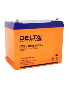 Аккумулятор для ИБП Delta DTM 1255 L 12В 55 А ч Delta (аккумуляторы)