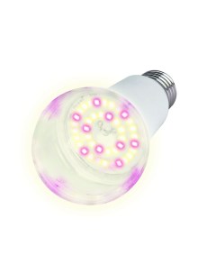 Лампа светодиодная д растений А60 15Вт Е27 спектр SPSB PLP30WH LED Uniel