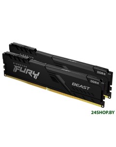 Оперативная память FURY Beast 2x32GB DDR4 PC4 25600 KF432C16BBK2 64 Kingston