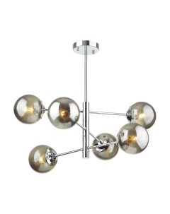 Светильник подвесной HUGO 4493/6C хром (6*60Вт, E27) Lumion