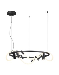 Светильник подвесной CORDA 4391/55L (50Вт, 4000К, IP20, LED) черный Odeon light