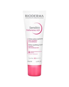 Насыщенный увлажняющий крем для чувствительной кожи лица Sensibio Defensive 40 Bioderma