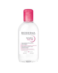 Мицеллярная вода для очищения чувствительной кожи лица с покраснениями Sensibio H2O AR 250 Bioderma
