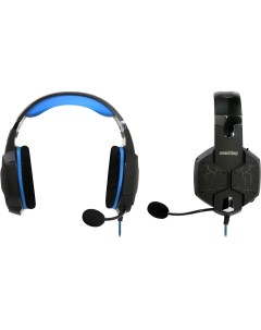 Наушники с микрофоном RUSH TAIPAN SBHG 3000 черный синий Smartbuy
