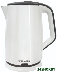 Электрочайник WEK 2012PS белый черный Willmark