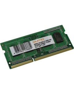Оперативная память 4GB DDR3 SODIMM PC3 12800 QUM3S 4G1600C11L Qumo