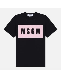 Женская футболка Box Logo Print Msgm