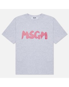 Женская футболка New Logo Brush Msgm