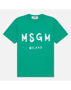 Женская футболка Brush Stroke Logo Msgm