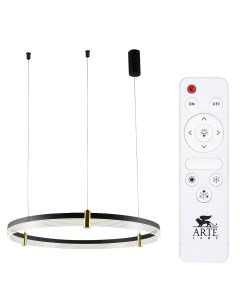 Светильник подвесной Mercury A2183SP-1BK (1*55Вт, 3000-6000К, LED) Arte lamp