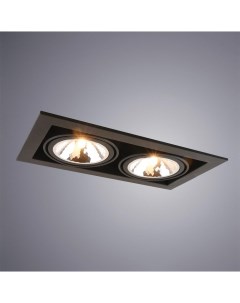 Светильник точечный встраиваемый Instyle Cardani Semplice A5949PL-2BK (2*40Вт, G9) Arte lamp