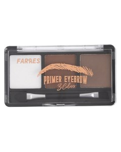 Тени для бровей Primer Eyebrow 3 цвета Farres