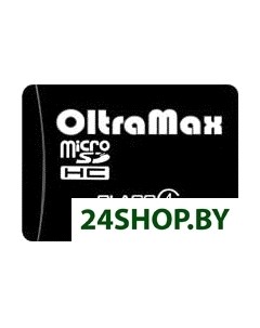 Карта памяти MicroSDHC 8GB Class4 с адаптером Oltramax
