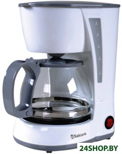 Кофеварка SA 6107W белый Сакура