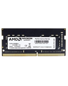 Оперативная память Radeon R7 Performance 4GB DDR4 SODIMM PC4 21300 R744G2606S1S UO Amd
