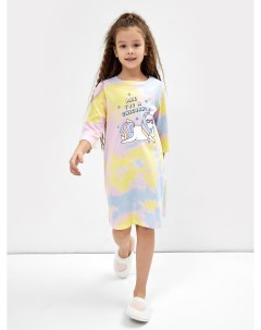 Сорочка ночная для девочек разноцветная с принтом Mark formelle