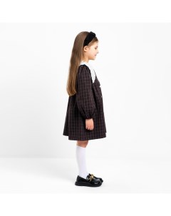 Платье детское с воротником размер 34 122 128 см цвет черный Kaftan