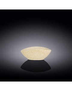 Салатник овальный Wilmax 13х10х6 см цвет песочный Wilmax england
