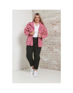 Куртка женская размер 58 цвет розовый Luxury plus