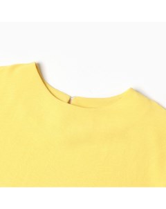 Костюм для девочки футболка брюки цвет жёлтый рост 128 см Be friends