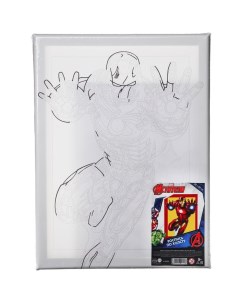 Картина по номерам в плёнке Железный человек Мстители 30х40 см Marvel