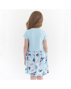 Платье для девочки рост 128 см цвет голубой Kogankids