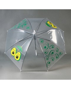 Зонт детский Авокадо полуавтомат прозрачный d 90см Funny toys