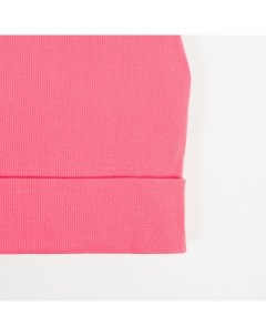 Шапка детская цвет ярко розовый размер 44 47 см Русбубон